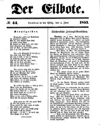 Der Eilbote Samstag 4. Juni 1853