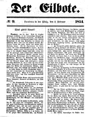 Der Eilbote Donnerstag 2. Februar 1854