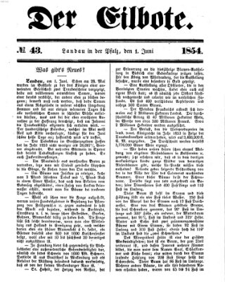 Der Eilbote Donnerstag 1. Juni 1854