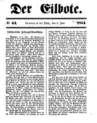 Der Eilbote Samstag 3. Juni 1854
