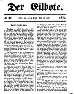 Der Eilbote Mittwoch 14. Juni 1854