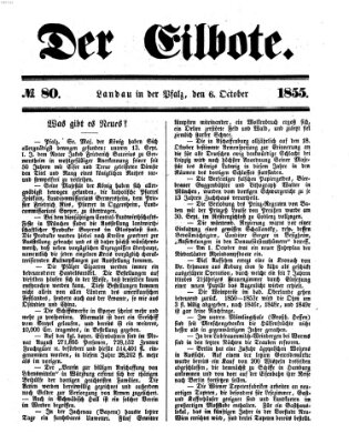 Der Eilbote Samstag 6. Oktober 1855