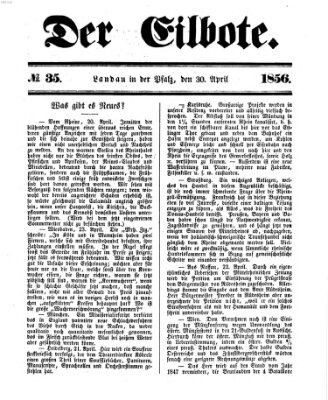 Der Eilbote Mittwoch 30. April 1856