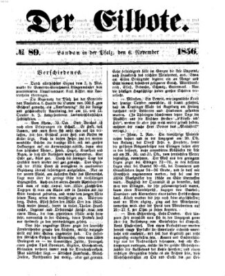 Der Eilbote Donnerstag 6. November 1856
