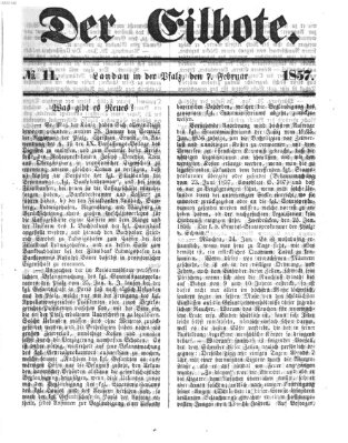 Der Eilbote Samstag 7. Februar 1857