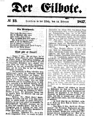 Der Eilbote Samstag 14. Februar 1857