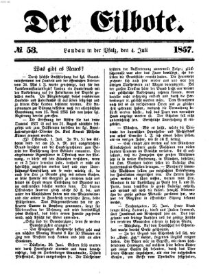Der Eilbote Samstag 4. Juli 1857