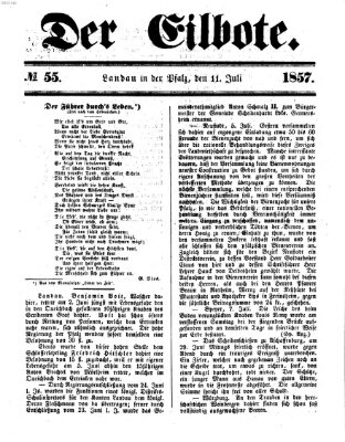 Der Eilbote Samstag 11. Juli 1857