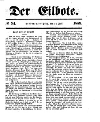 Der Eilbote Donnerstag 14. Juli 1859