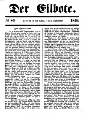Der Eilbote Donnerstag 3. November 1859