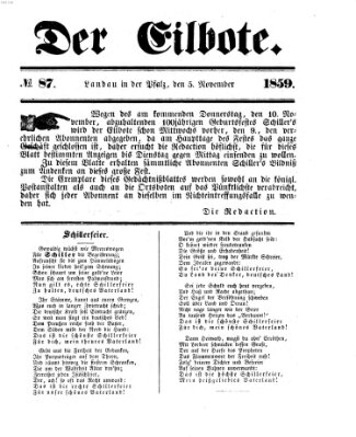 Der Eilbote Samstag 5. November 1859