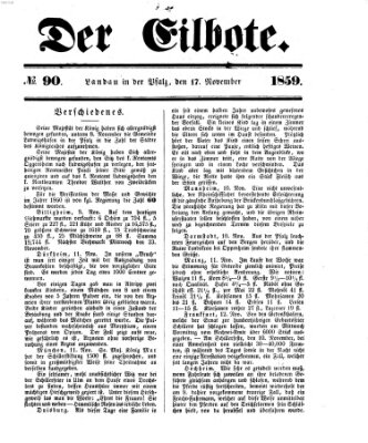 Der Eilbote Donnerstag 17. November 1859