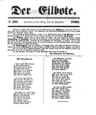 Der Eilbote Samstag 22. Dezember 1860