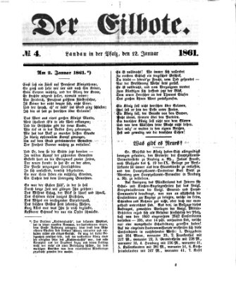Der Eilbote Samstag 12. Januar 1861
