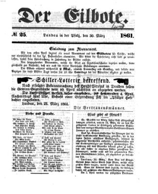 Der Eilbote Samstag 30. März 1861