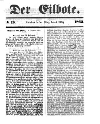 Der Eilbote Donnerstag 6. März 1862