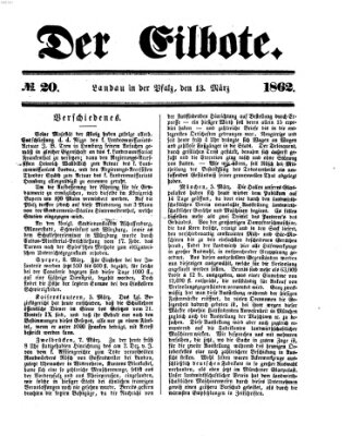 Der Eilbote Donnerstag 13. März 1862