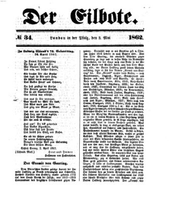 Der Eilbote Samstag 3. Mai 1862