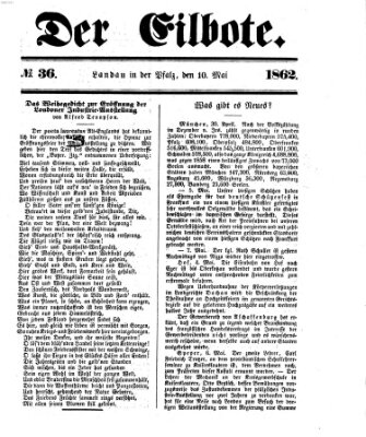 Der Eilbote Samstag 10. Mai 1862