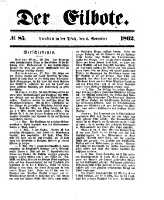 Der Eilbote Donnerstag 6. November 1862