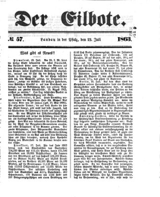 Der Eilbote Donnerstag 23. Juli 1863