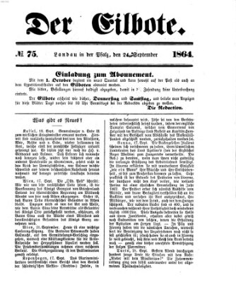 Der Eilbote Samstag 24. September 1864