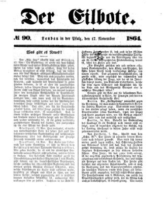 Der Eilbote Donnerstag 17. November 1864