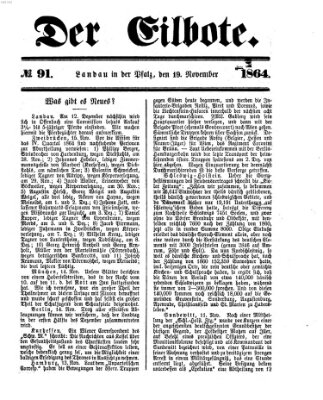 Der Eilbote Samstag 19. November 1864