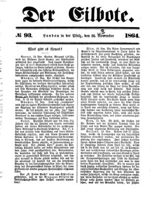 Der Eilbote Samstag 26. November 1864