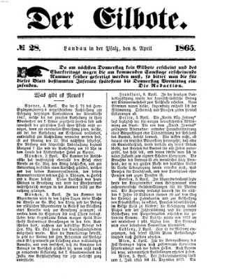 Der Eilbote Samstag 8. April 1865