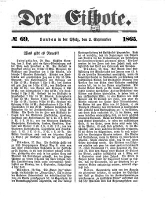 Der Eilbote Samstag 2. September 1865