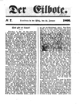 Der Eilbote Donnerstag 25. Januar 1866