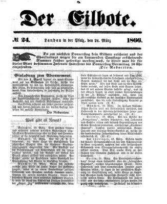 Der Eilbote Samstag 24. März 1866