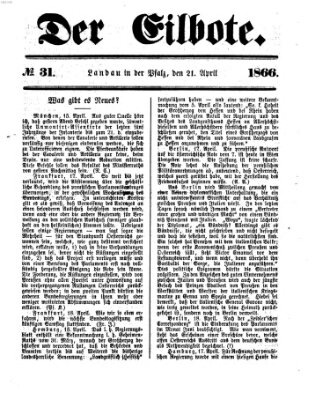 Der Eilbote Samstag 21. April 1866
