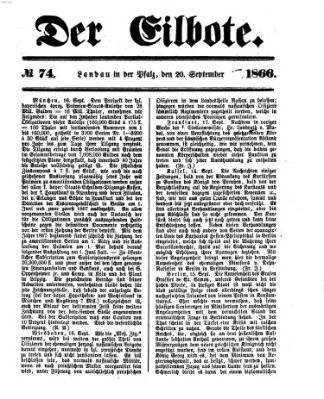 Der Eilbote Donnerstag 20. September 1866