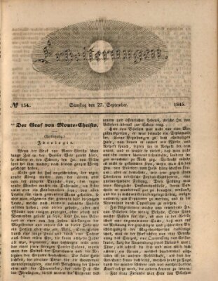 Erheiterungen (Aschaffenburger Zeitung) Samstag 27. September 1845