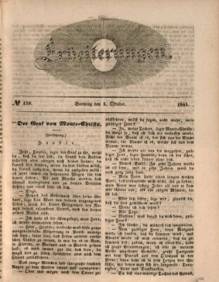 Erheiterungen (Aschaffenburger Zeitung) Sonntag 5. Oktober 1845