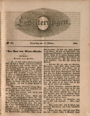 Erheiterungen (Aschaffenburger Zeitung) Freitag 17. Oktober 1845