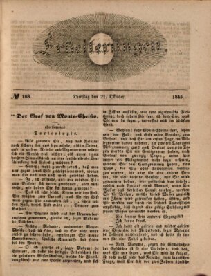 Erheiterungen (Aschaffenburger Zeitung) Dienstag 21. Oktober 1845