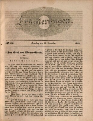 Erheiterungen (Aschaffenburger Zeitung) Samstag 22. November 1845