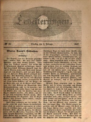 Erheiterungen (Aschaffenburger Zeitung) Dienstag 2. Februar 1847