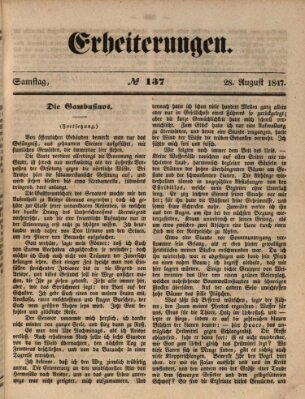 Erheiterungen (Aschaffenburger Zeitung) Samstag 28. August 1847
