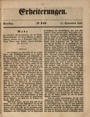 Erheiterungen (Aschaffenburger Zeitung) Samstag 11. September 1847