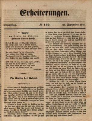 Erheiterungen (Aschaffenburger Zeitung) Donnerstag 23. September 1847