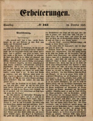 Erheiterungen (Aschaffenburger Zeitung) Samstag 16. Oktober 1847