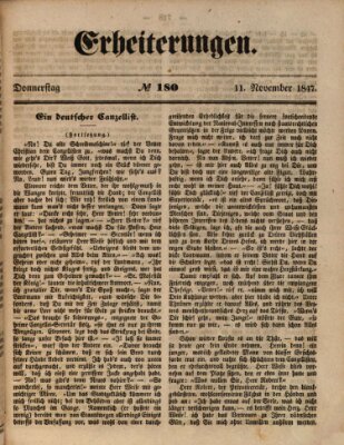 Erheiterungen (Aschaffenburger Zeitung) Donnerstag 11. November 1847