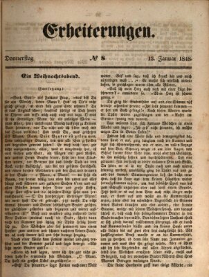 Erheiterungen (Aschaffenburger Zeitung) Donnerstag 13. Januar 1848