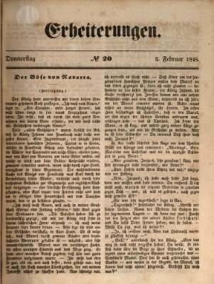 Erheiterungen (Aschaffenburger Zeitung) Donnerstag 3. Februar 1848