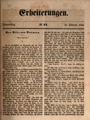 Erheiterungen (Aschaffenburger Zeitung) Donnerstag 10. Februar 1848