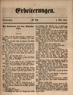 Erheiterungen (Aschaffenburger Zeitung) Donnerstag 4. Mai 1848